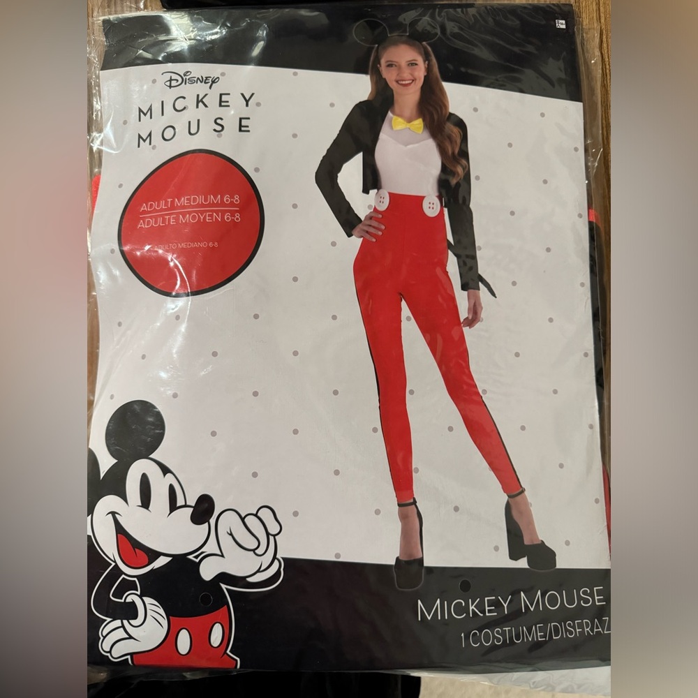 Mickey Mouse Womens Costume. Size: 6-8